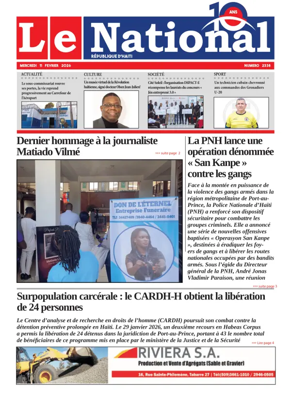 Une de l'édition 2338