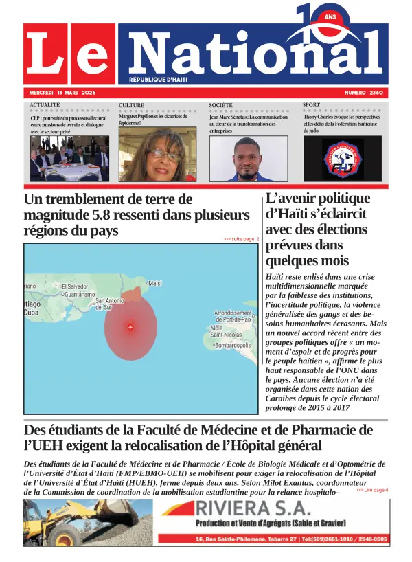 Une de l'édition 2360