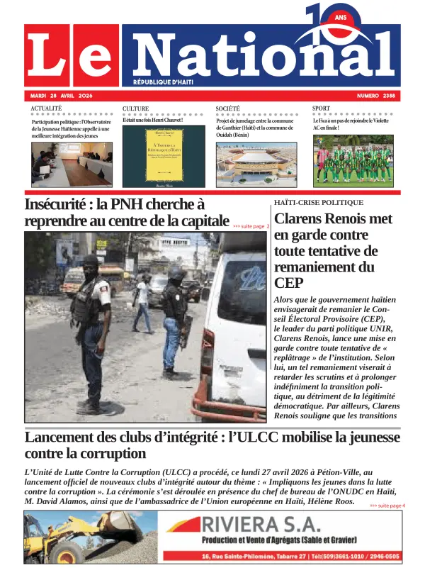 Une de l'édition 2388