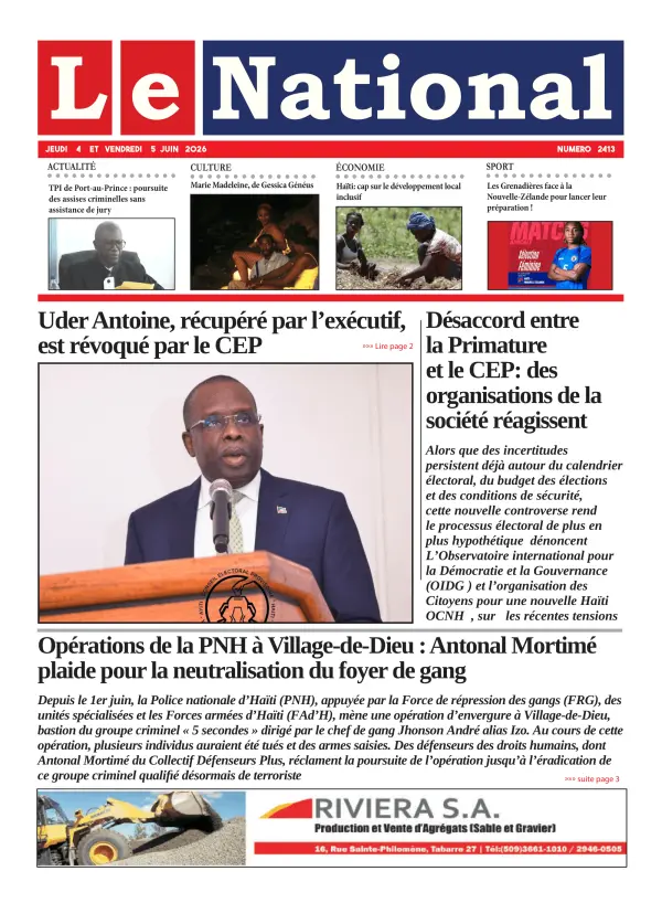 Une de l'édition 2413