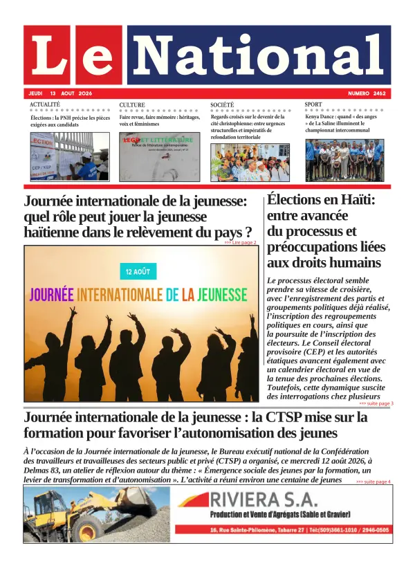 Une de l'édition 2462