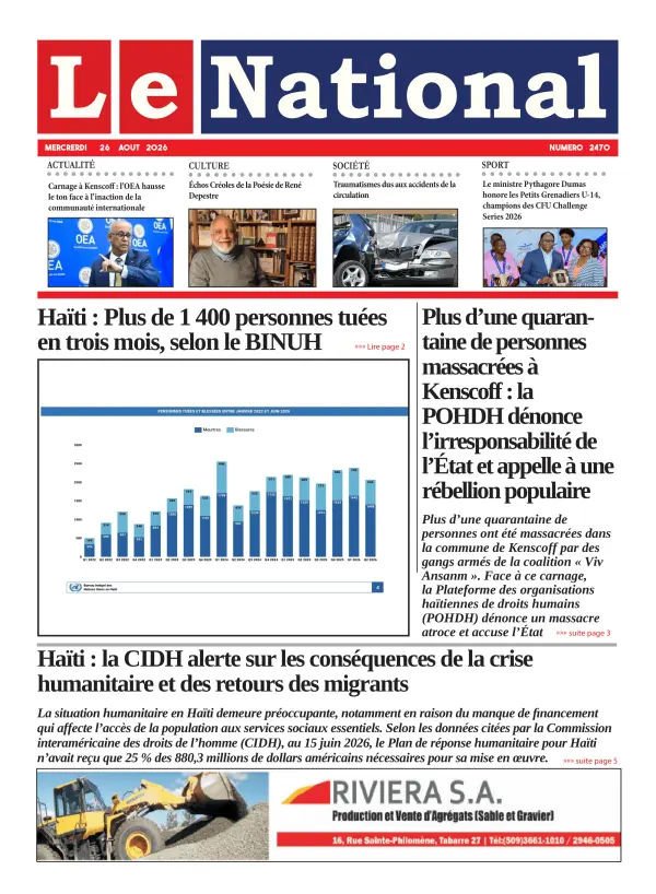 Une de l'édition 2470