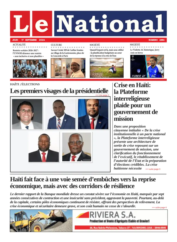 Une de l'édition 2486