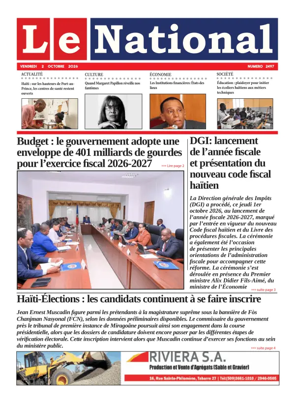 Une de l'édition 2497