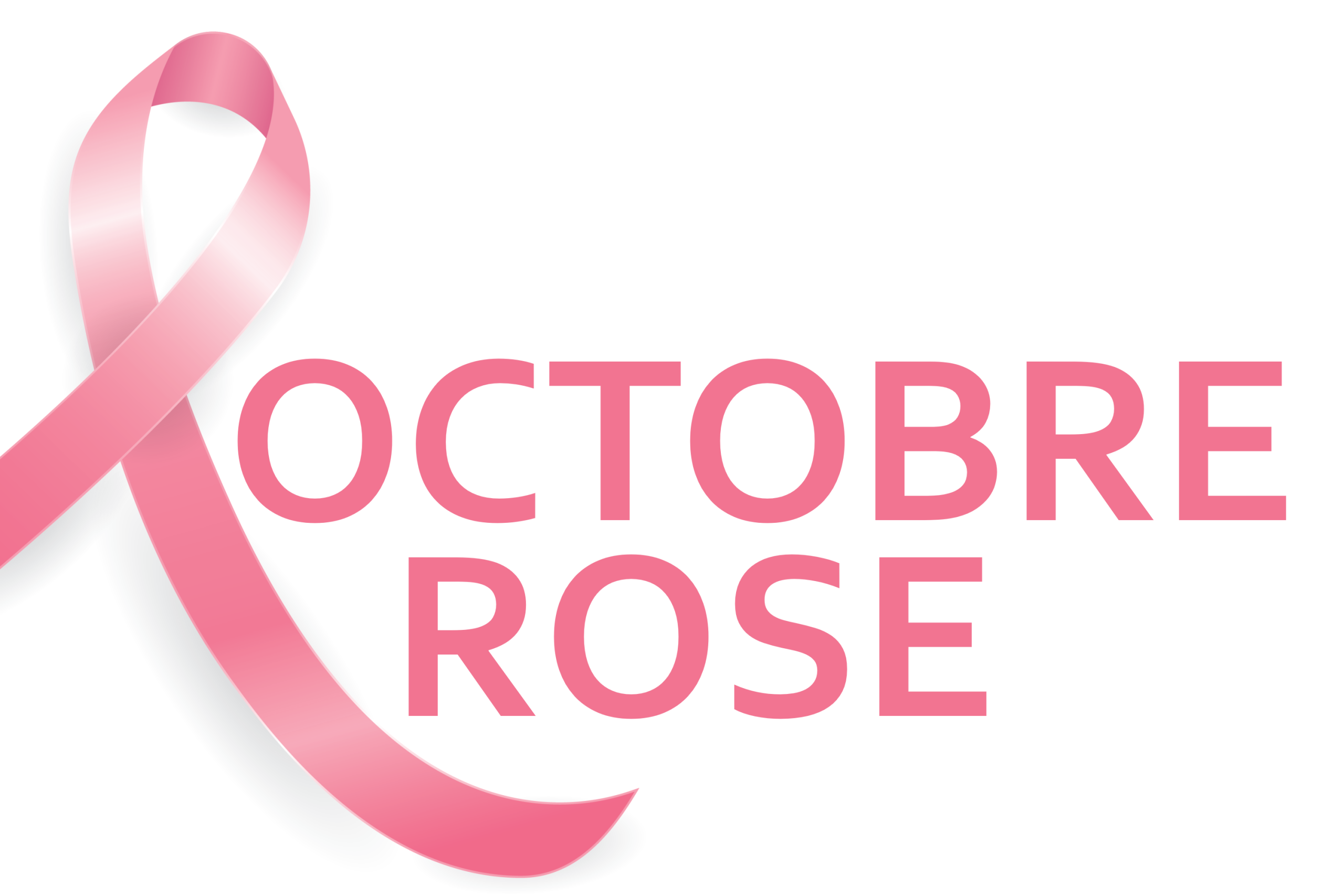La rose est. Рубан логотип. Pink October.