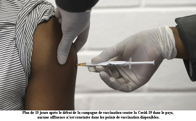 Covid-19 : la difficile acceptation des vaccins dans le pays