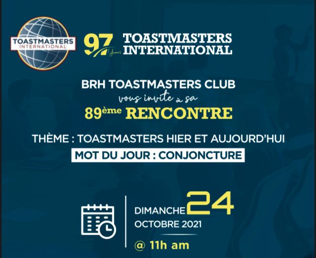 La 89e rencontre de BRH Toastmasters club entre partages et engagements