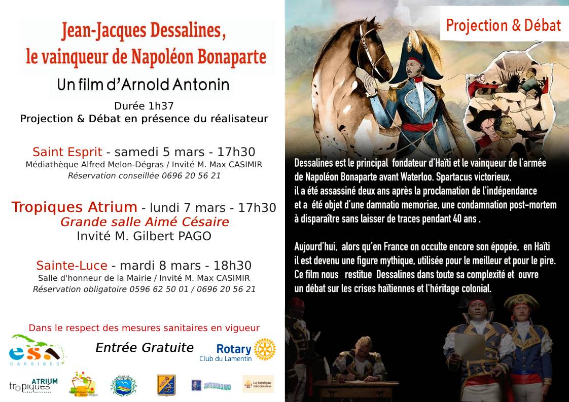« Jean Jacques Dessalines, le vainqueur de Napoléon Bonaparte » à la conquête des cinéphiles martiniquais
