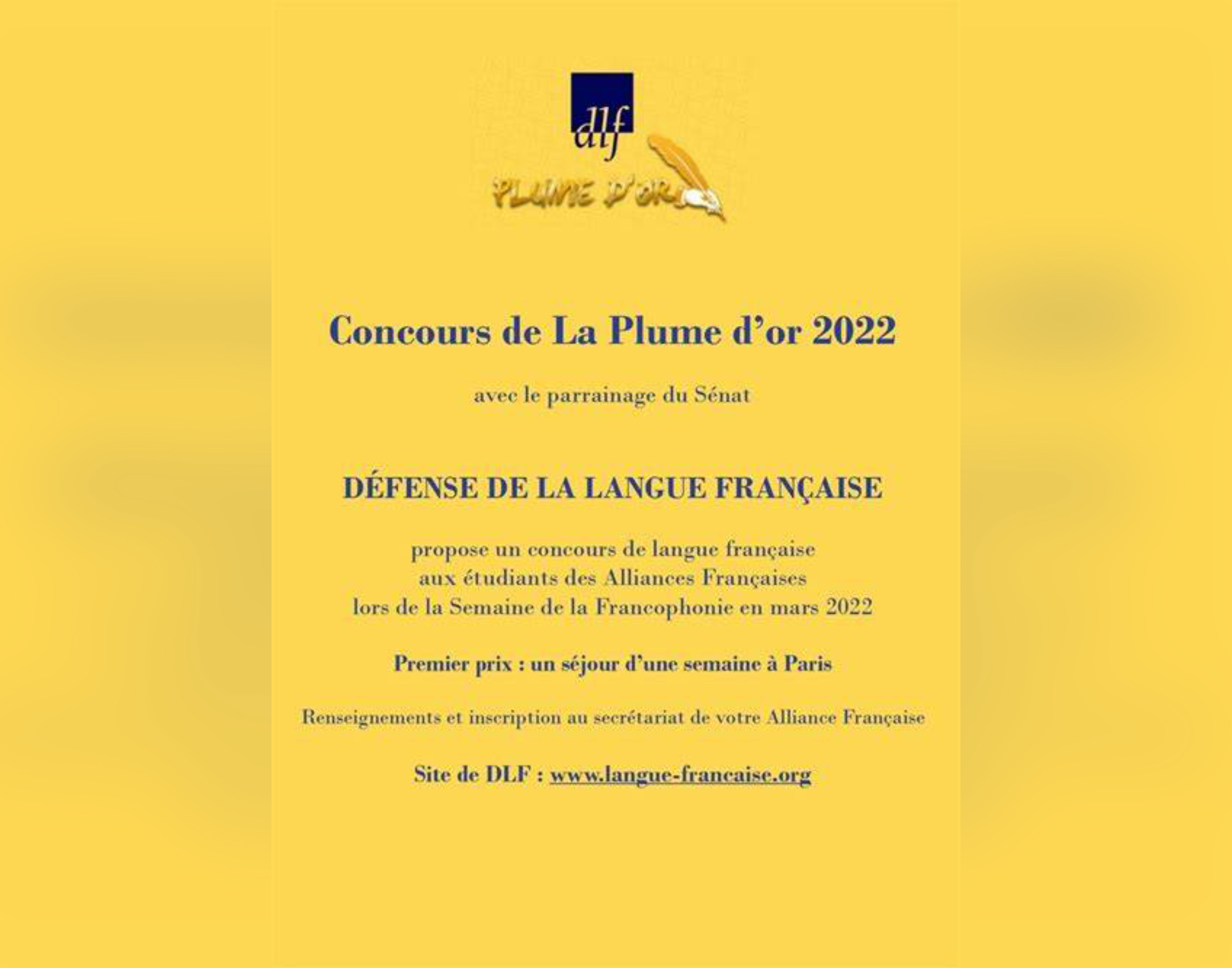 Vers le concours de La Plume d’or 2022