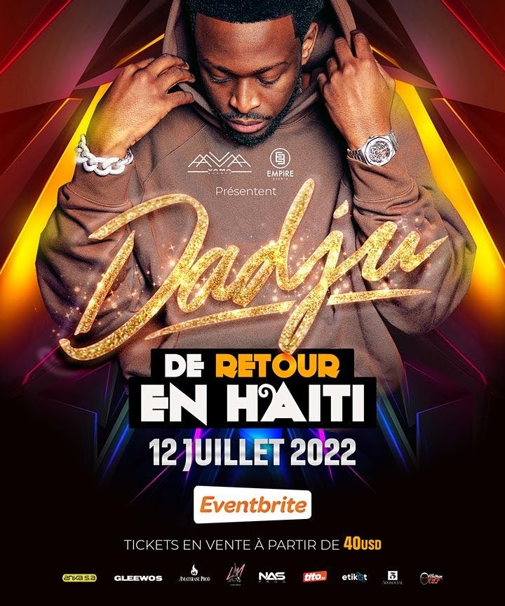 Le chanteur Dadju en concert en Haïti