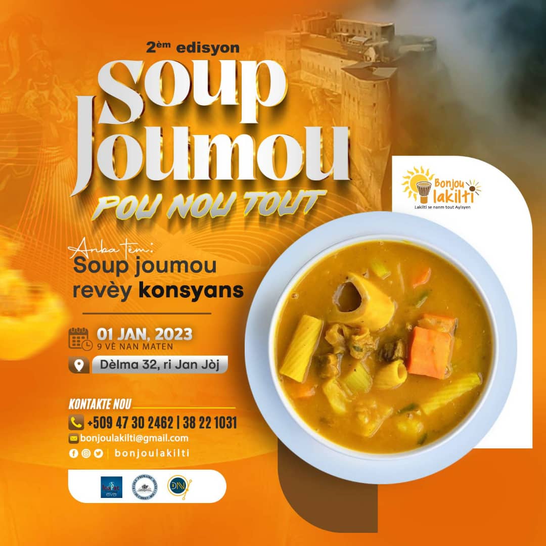 Asosyasyon kiltirèl Bonjou lakilti pote dezyèm edisyon Soup joumou pou nou tout