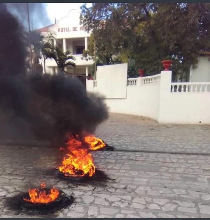 Protestation des Policiers à Cap-Haïtien