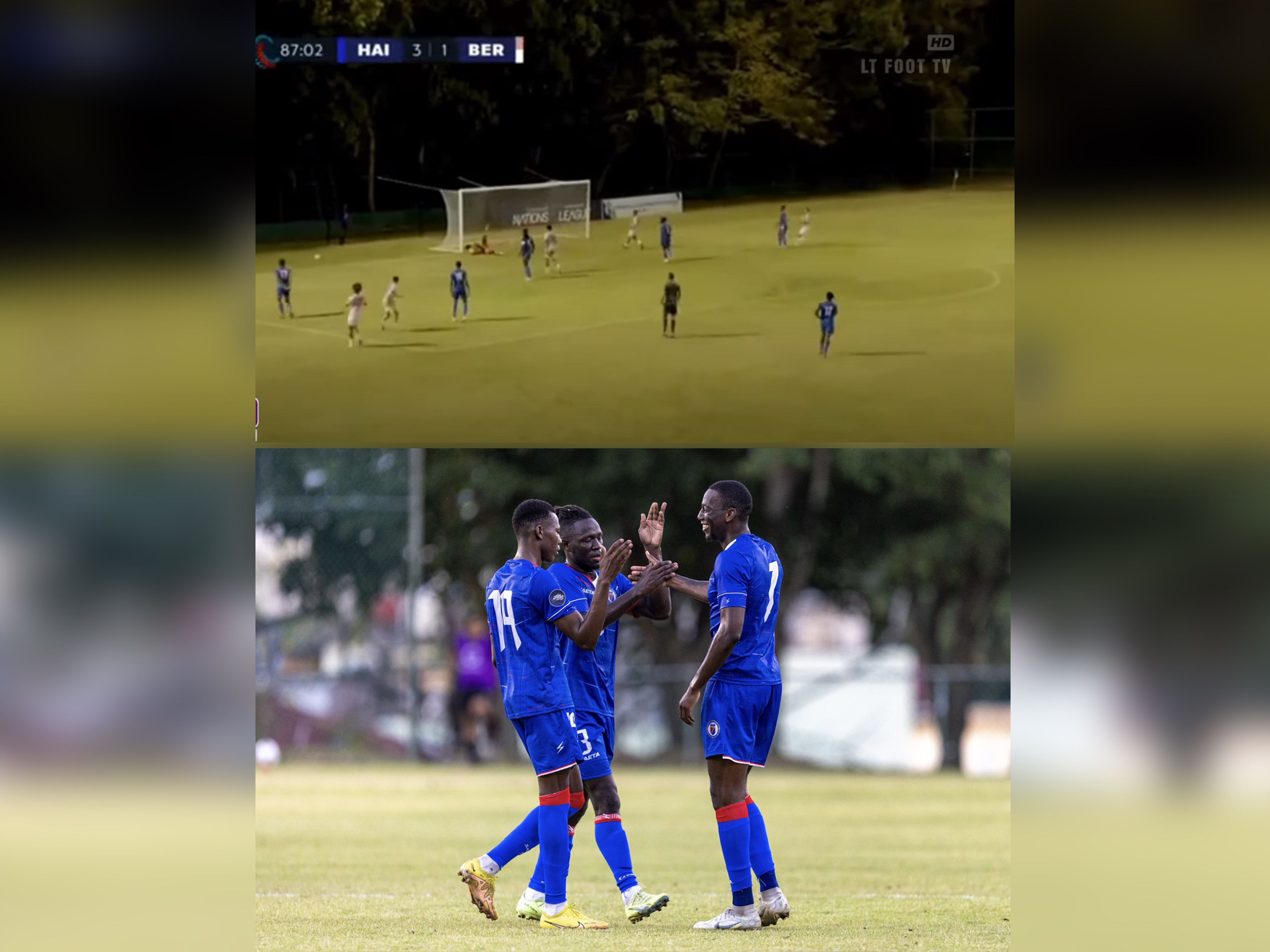 Foutbòl: Ayiti 3, Bermudes 1