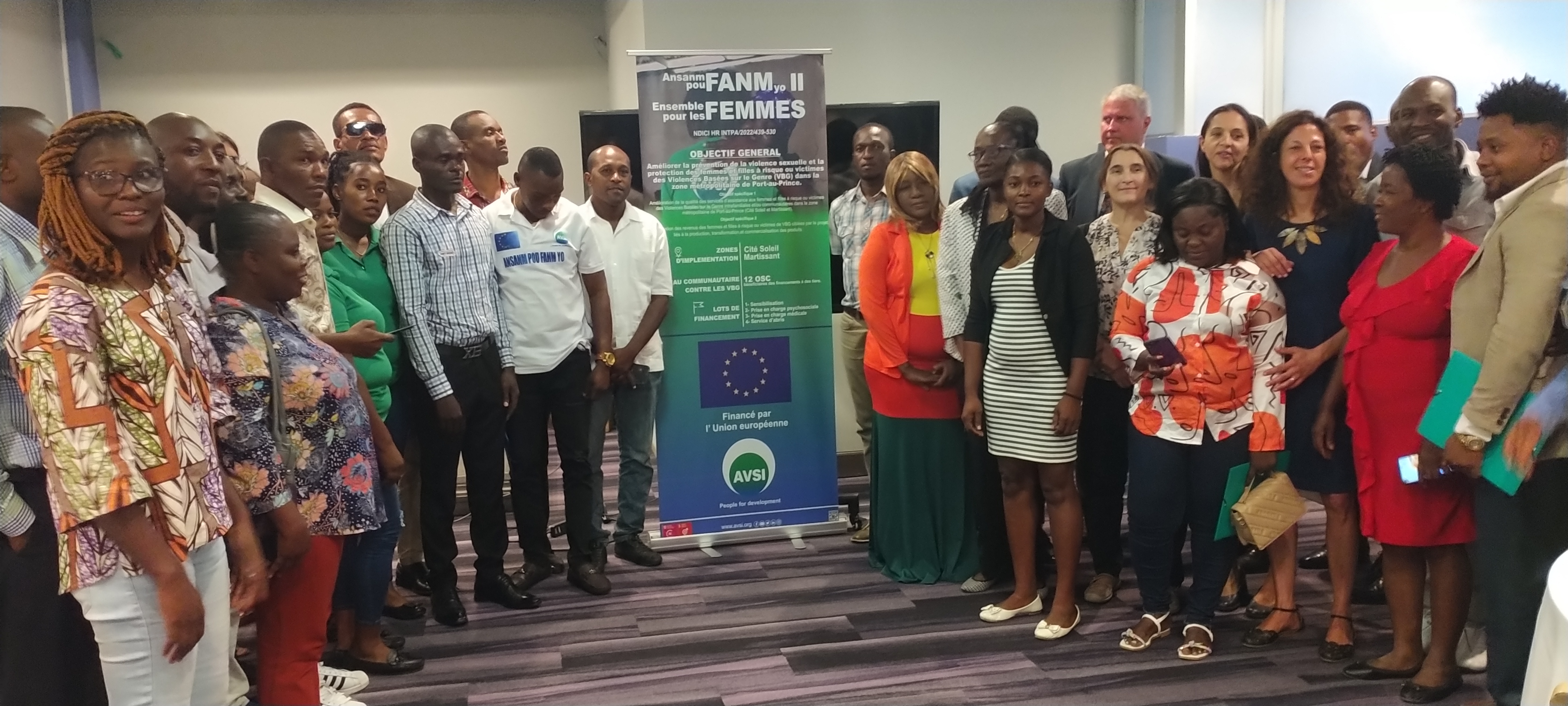 Suivi du projet «Ansanm pou fanm yo» par l’Association des volontaires pour le service international (AVSI)