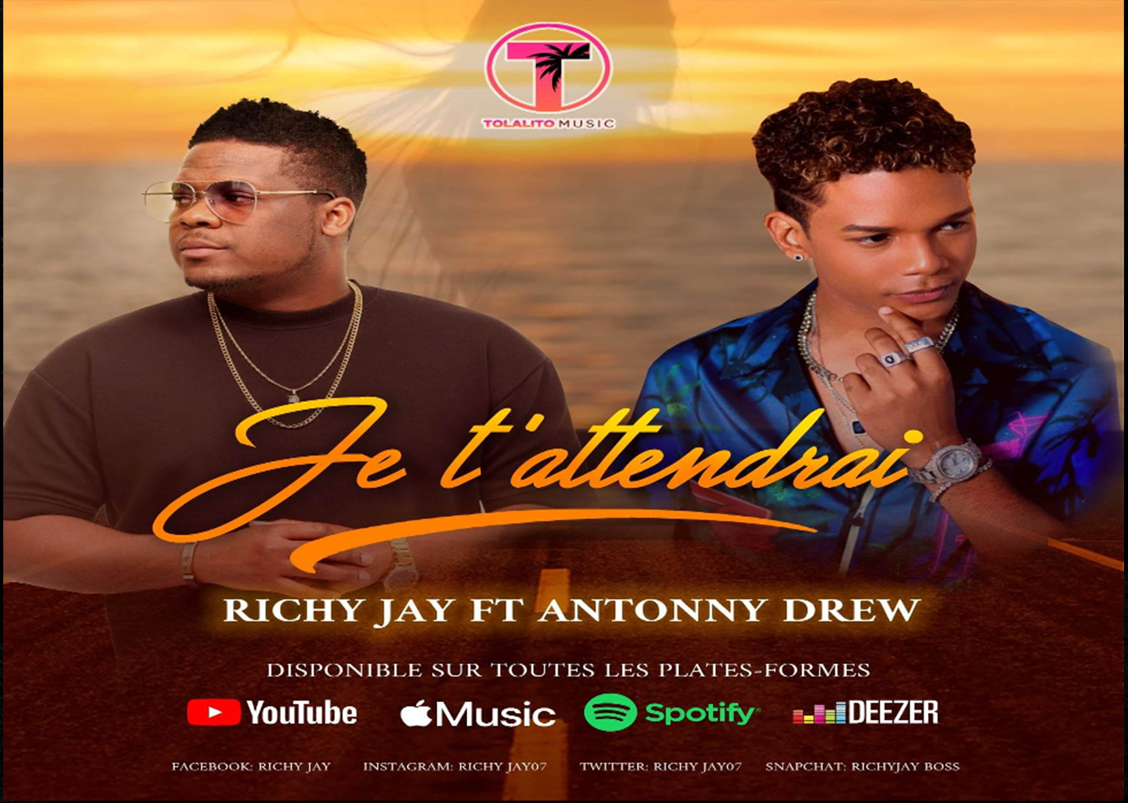 « Je t’attendrai », le nouveau tube de Richy Jay