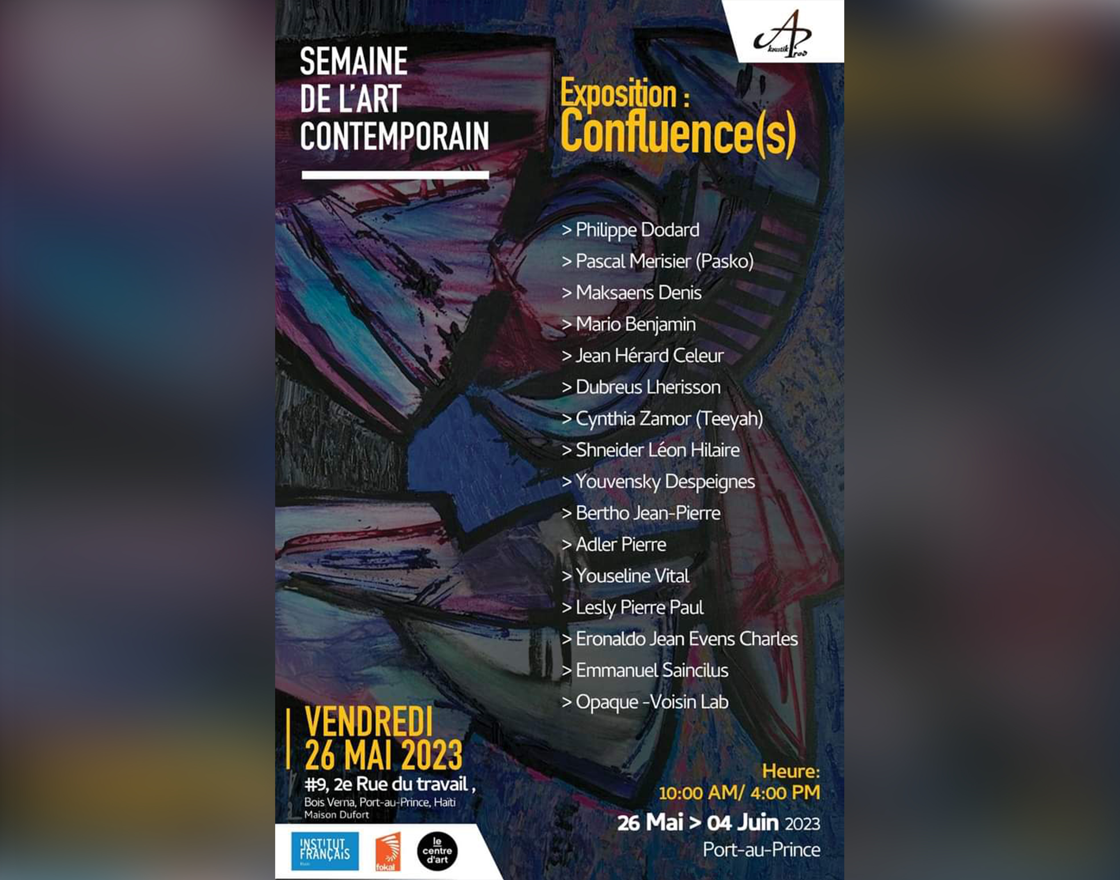 Le vernissage de l’exposition « Confluence (s) » pour lancer la Semaine de l’art contemporain