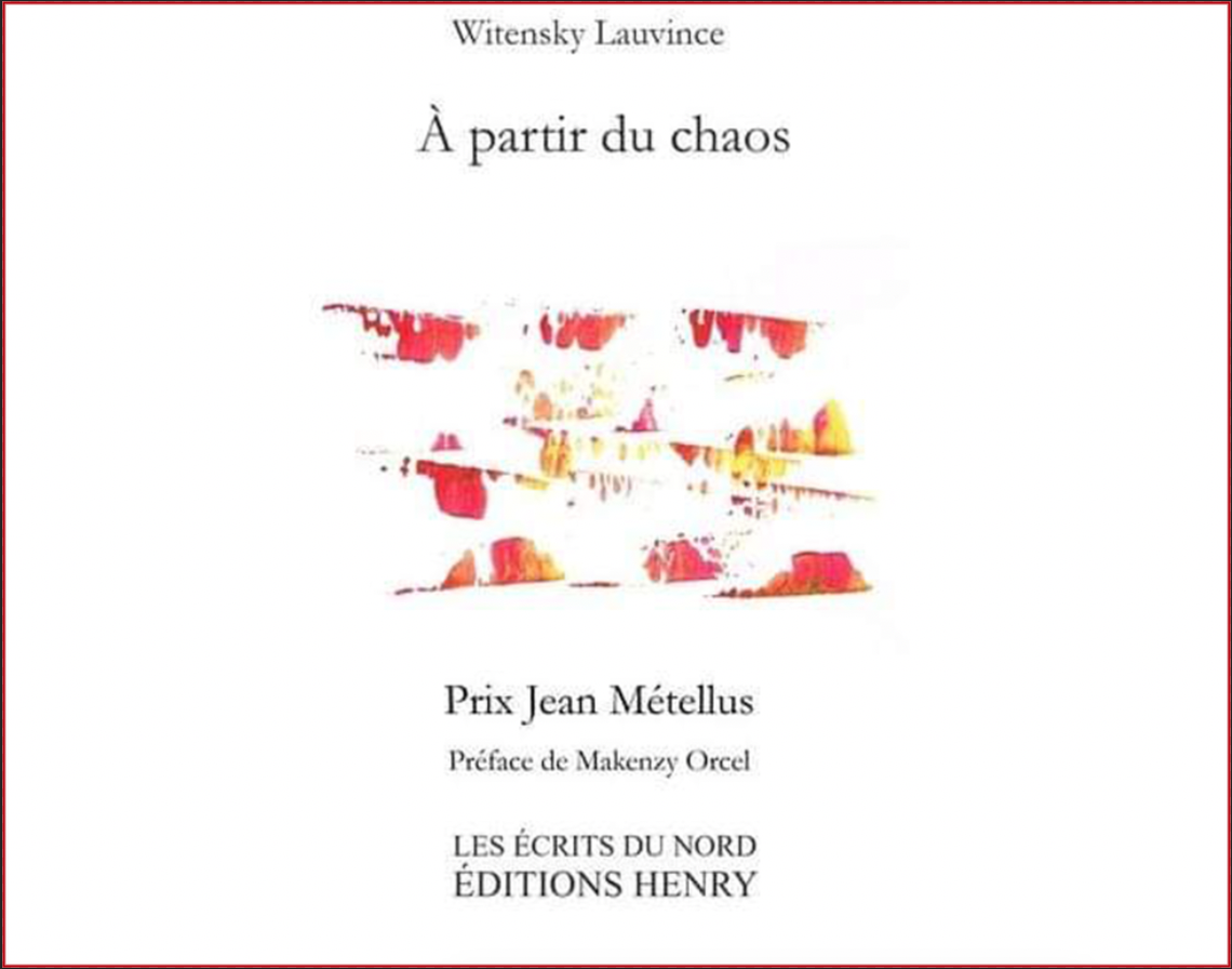 « À partir du chaos », le deuxième recueil de poésies de Witensky Lauvince sera présenté à Paris