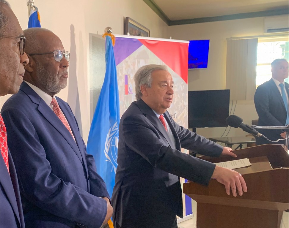 En visite en Haïti, le chef de l’ONU réclame le déploiement d’une force internationale