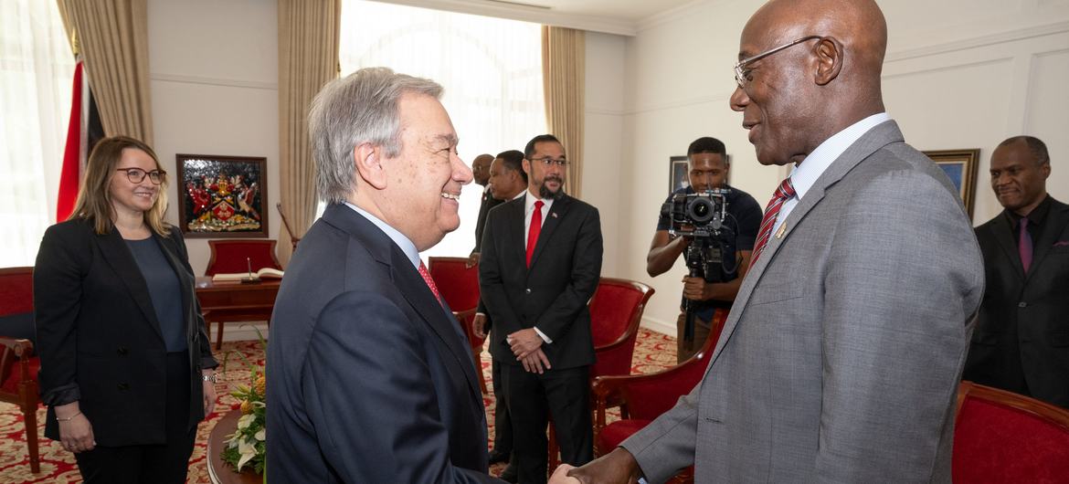 A un sommet de la CARICOM, Guterres plaide pour la justice financière et climatique