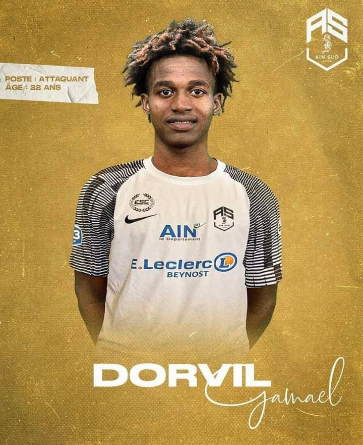 Gamaël Dorvil rejoint Ain Sud Foot, club de National 3 en France !