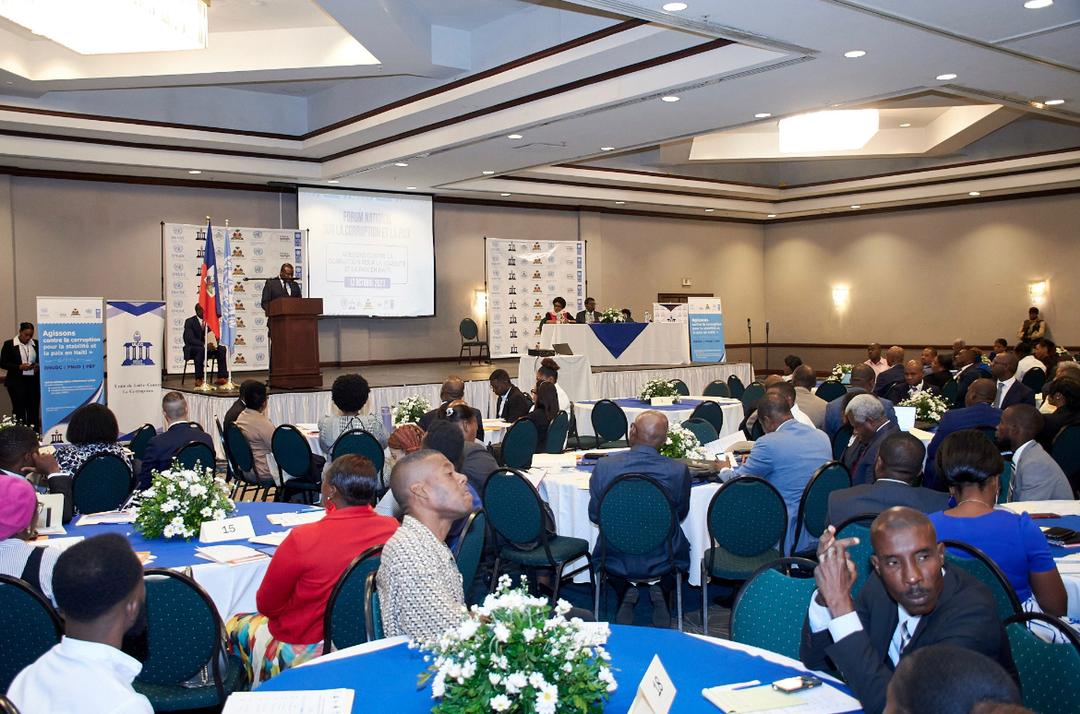 Le PNUD et ses partenaires organisent le premier forum national sur la corruption et la paix en Haïti