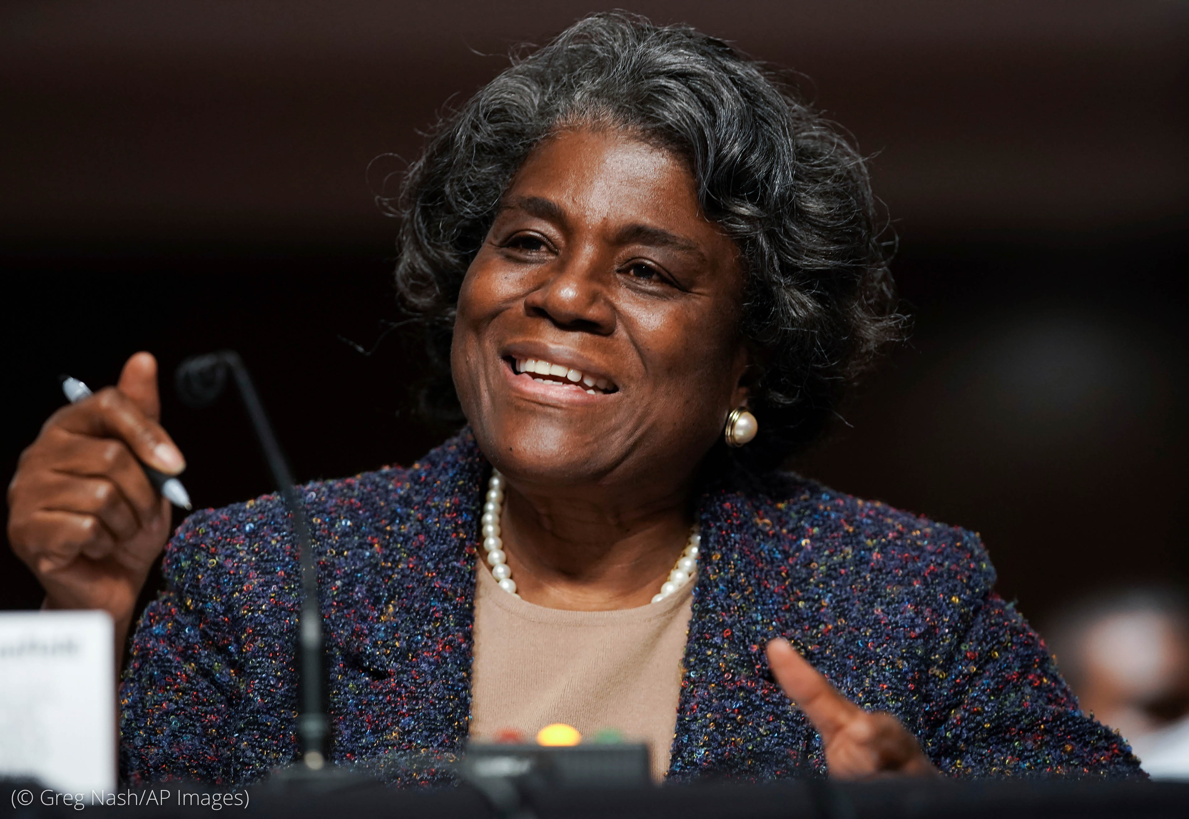 L'ambassadeur des États-Unis à l'ONU, Linda Thomas-Greenfield, se réjouit de l'adoption de la résolution du Conseil de sécurité concernant les sanctions sur Haïti