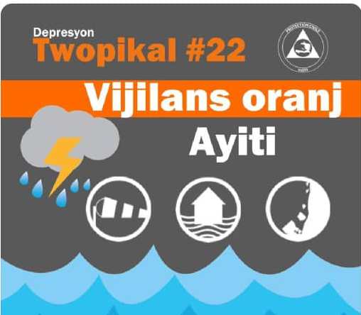 Grand'Anse, Nippes, Sud, Sud-Est et Nord-Ouest en alerte orange