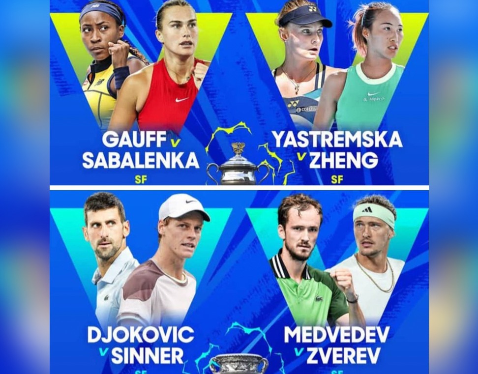 Les demi-finalistes hommes et femmes sont connus