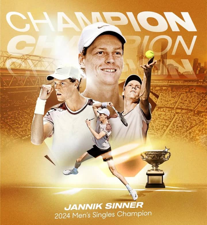 Sinner remporte le premier grand chelem de la saison