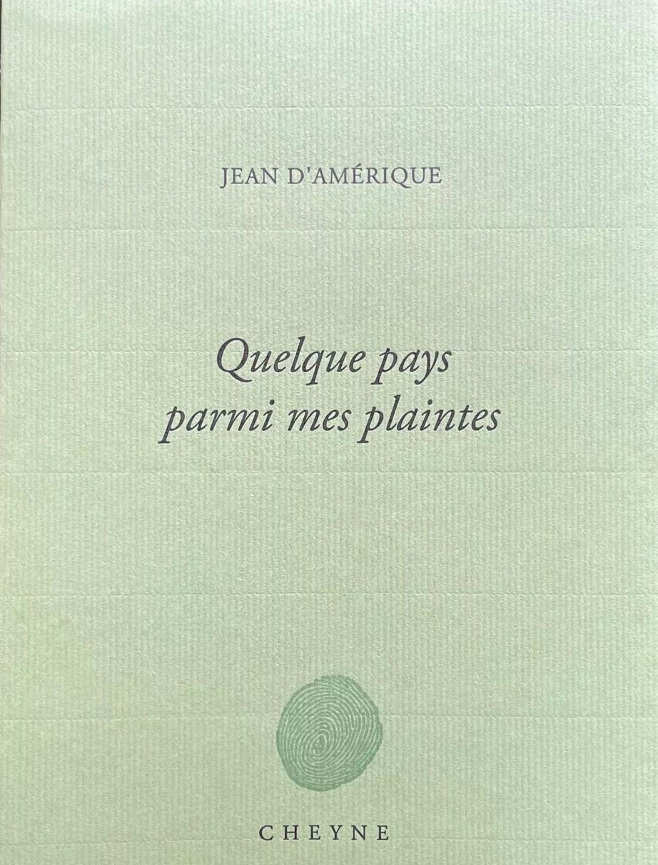 Pour Jean d' Amérique « Haïti est une terre de poètes nourrie de sang »