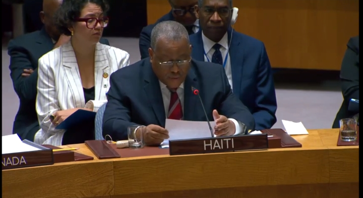 Le Premier ministre Garry Conille expose la situation d'Haïti devant le Conseil de sécurité