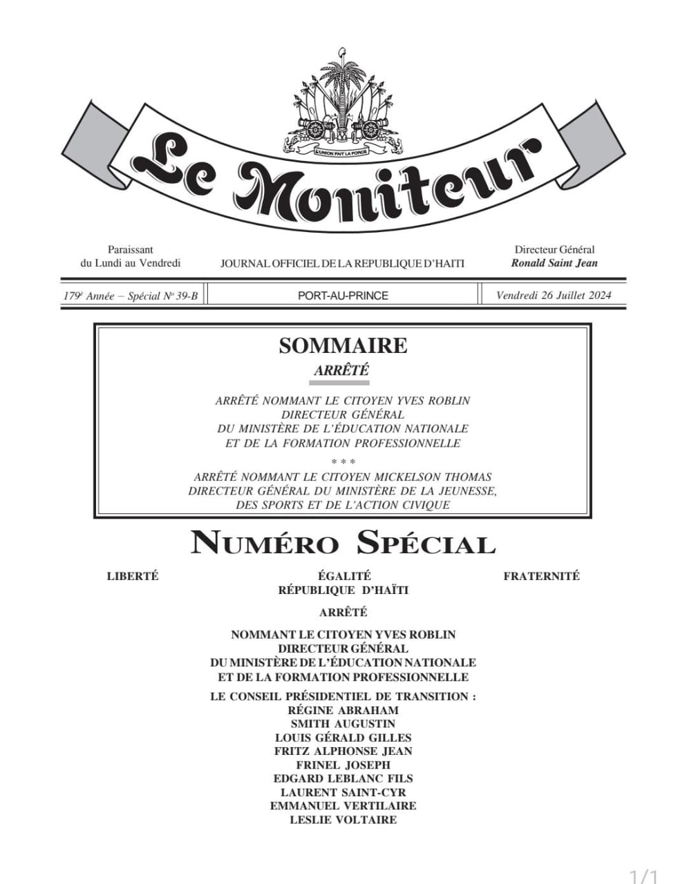 Plus d'une dizaine de directeurs généraux nommés dans l'administration publique