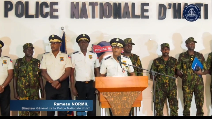 La Police Nationale d'Haïti présente le bilan des opérations menées depuis l'état d'urgence sécuritaire