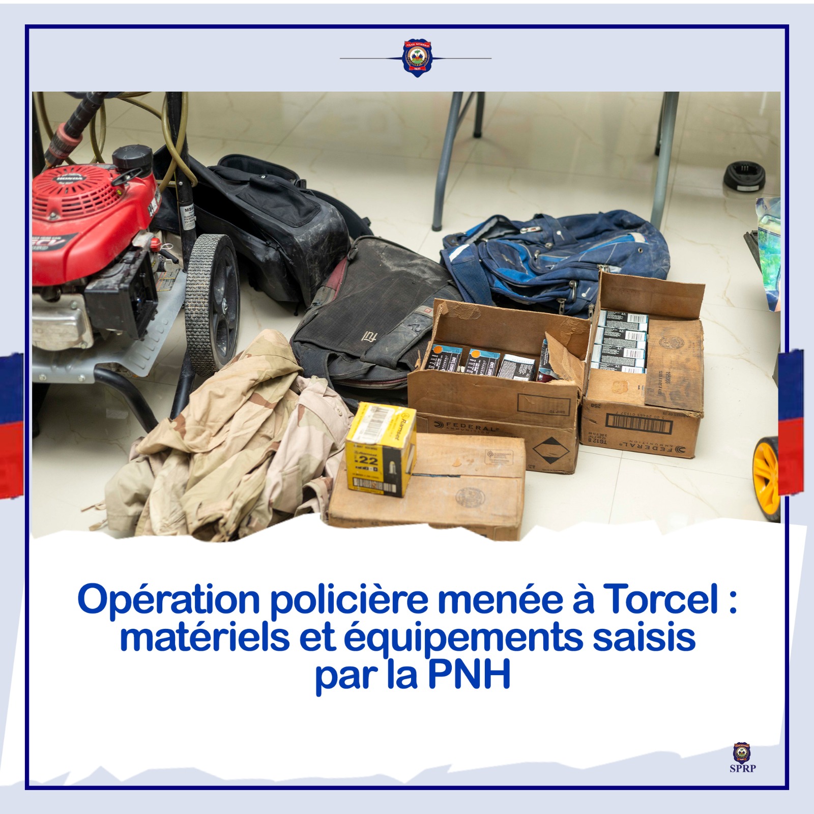 Importante opération policière dans le fief de Vitelhomme Innocent