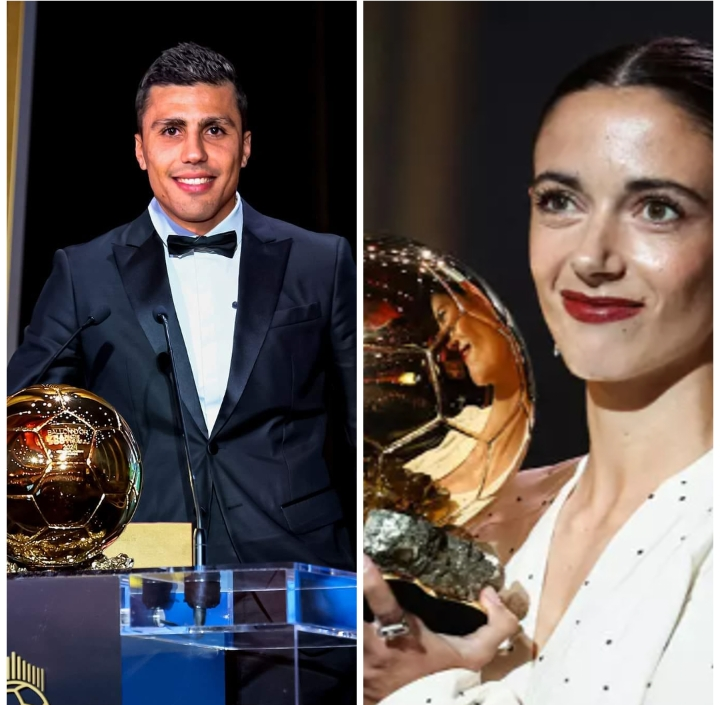 Ballon d'Or : premier sacre pour Rodri chez les hommes, doublé d'Aitana Bonmati chez les femmes