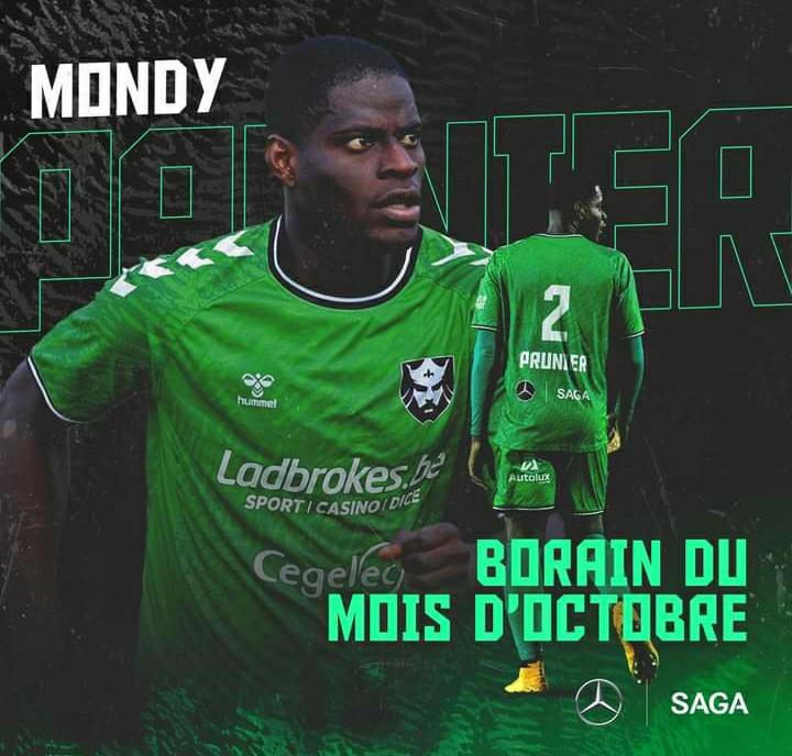 Mondy Prunier, une nouvelle fois élu Meilleur Joueur du mois d'octobre aux Royal Francs Borains !