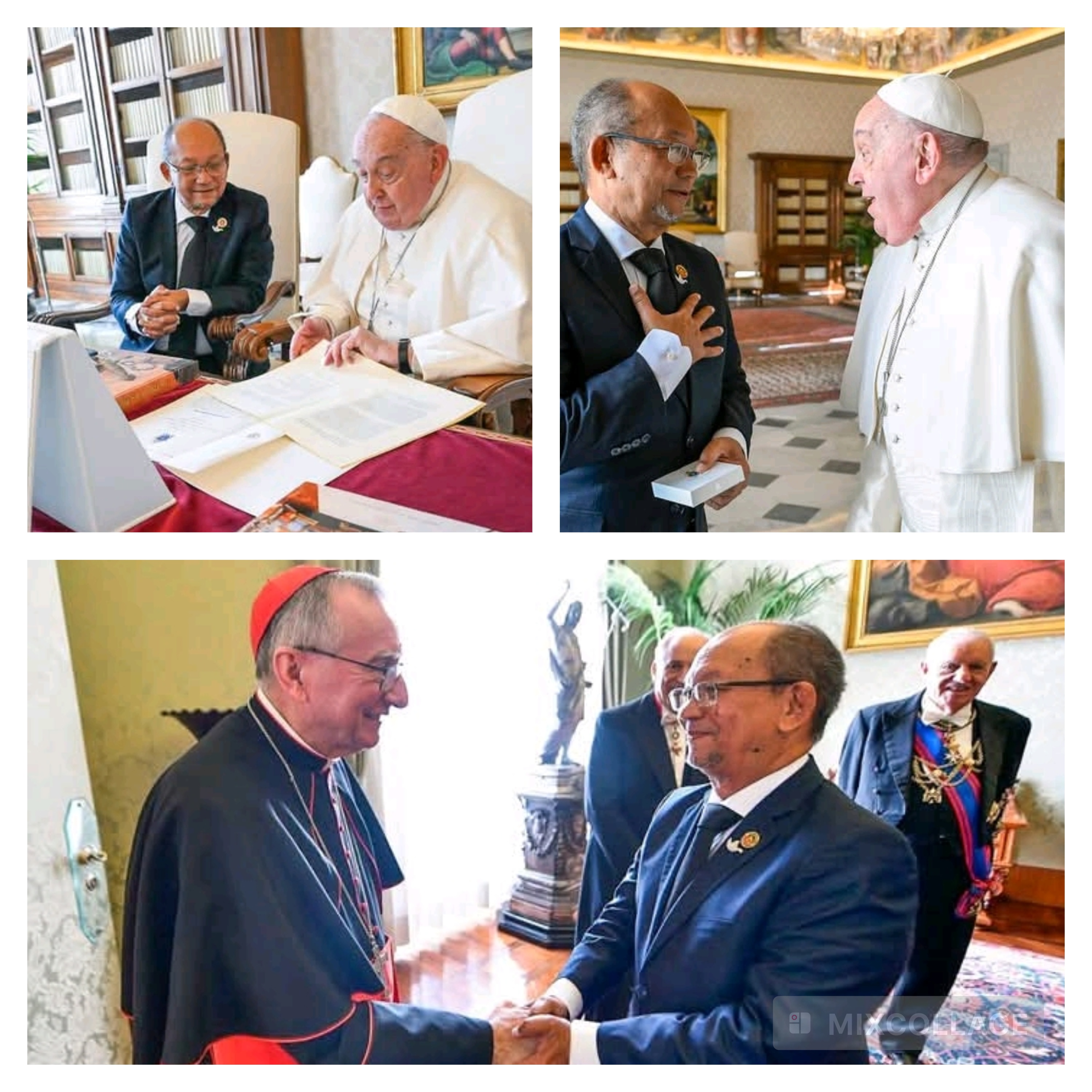 Vatican : Le président du CPT, Leslie Voltaire, reçu par le Pape François