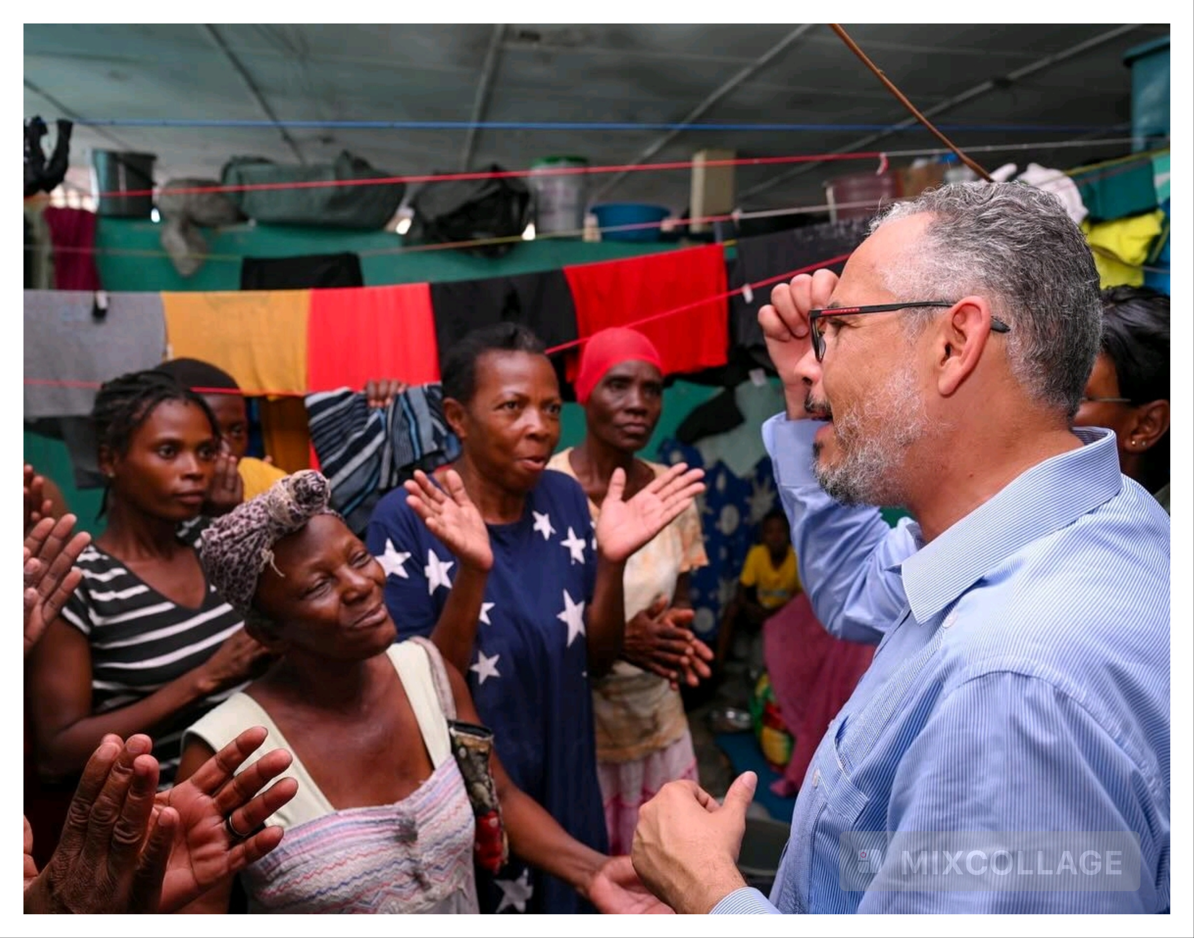 Le Premier ministre Alix Didier Fils-Aimé visite des déplacés