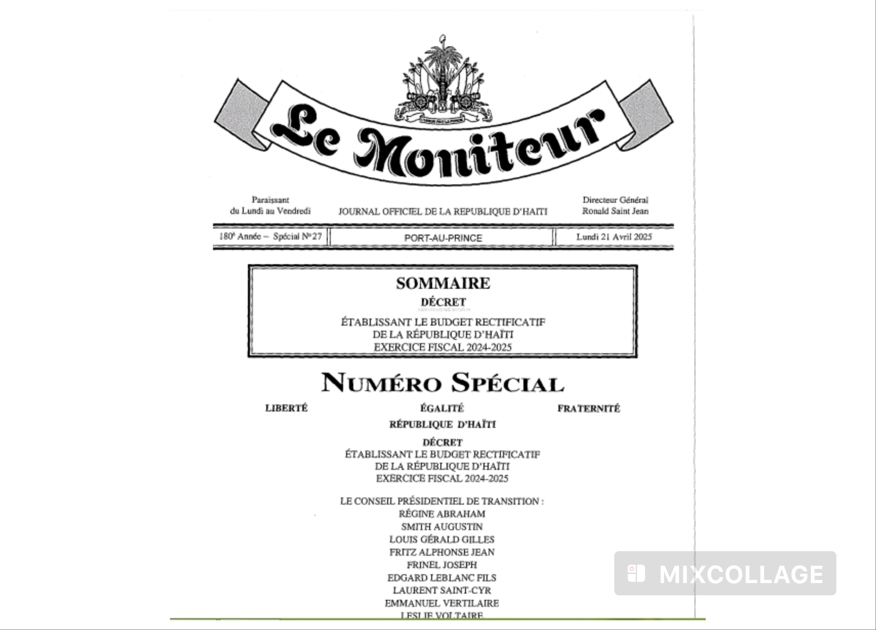 Budget rectificatif 2024-2025: 20 milliards de gourdes pour le MSPP