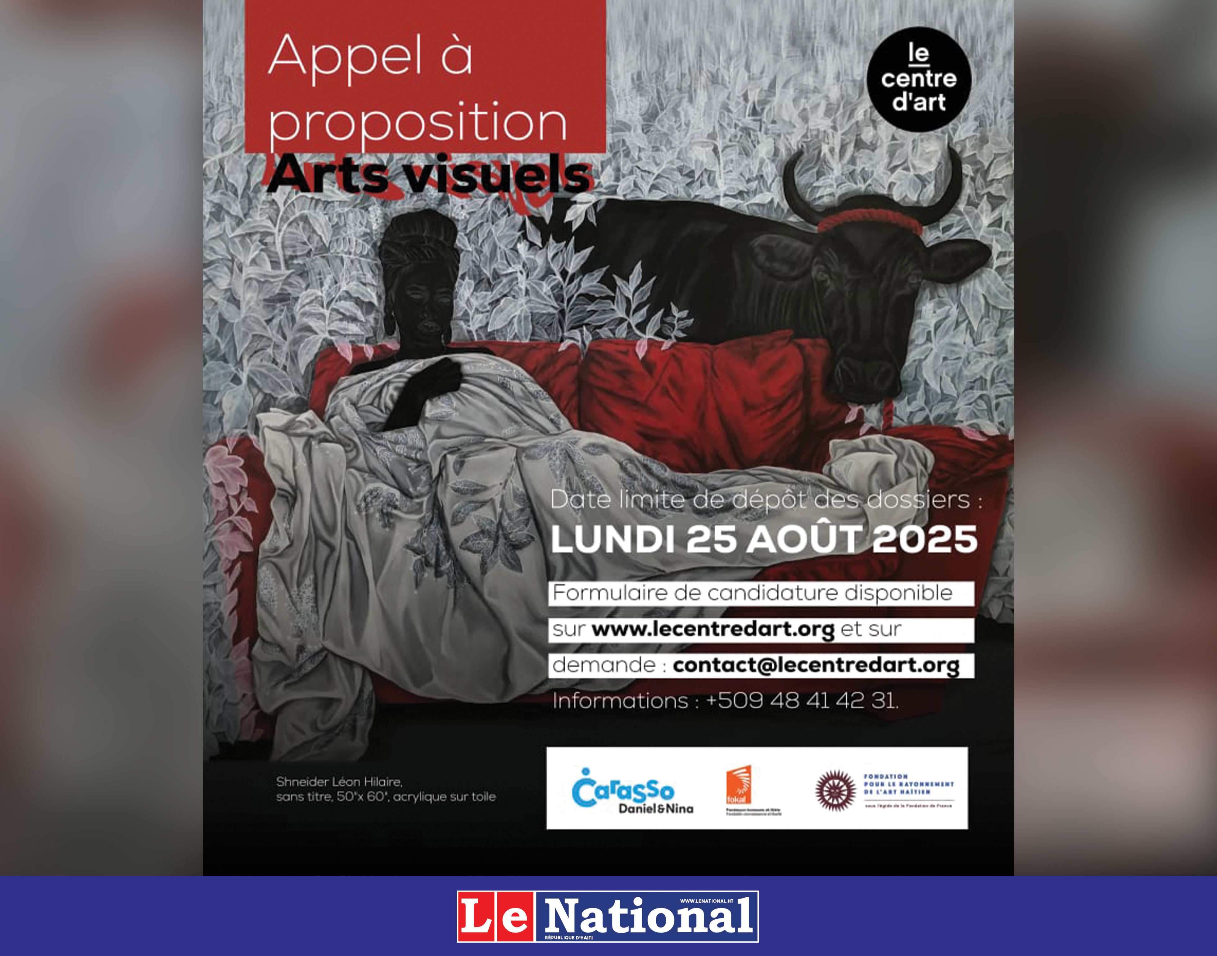 Haïti : le Centre d’Art relance son appel à projets pour soutenir la création visuelle