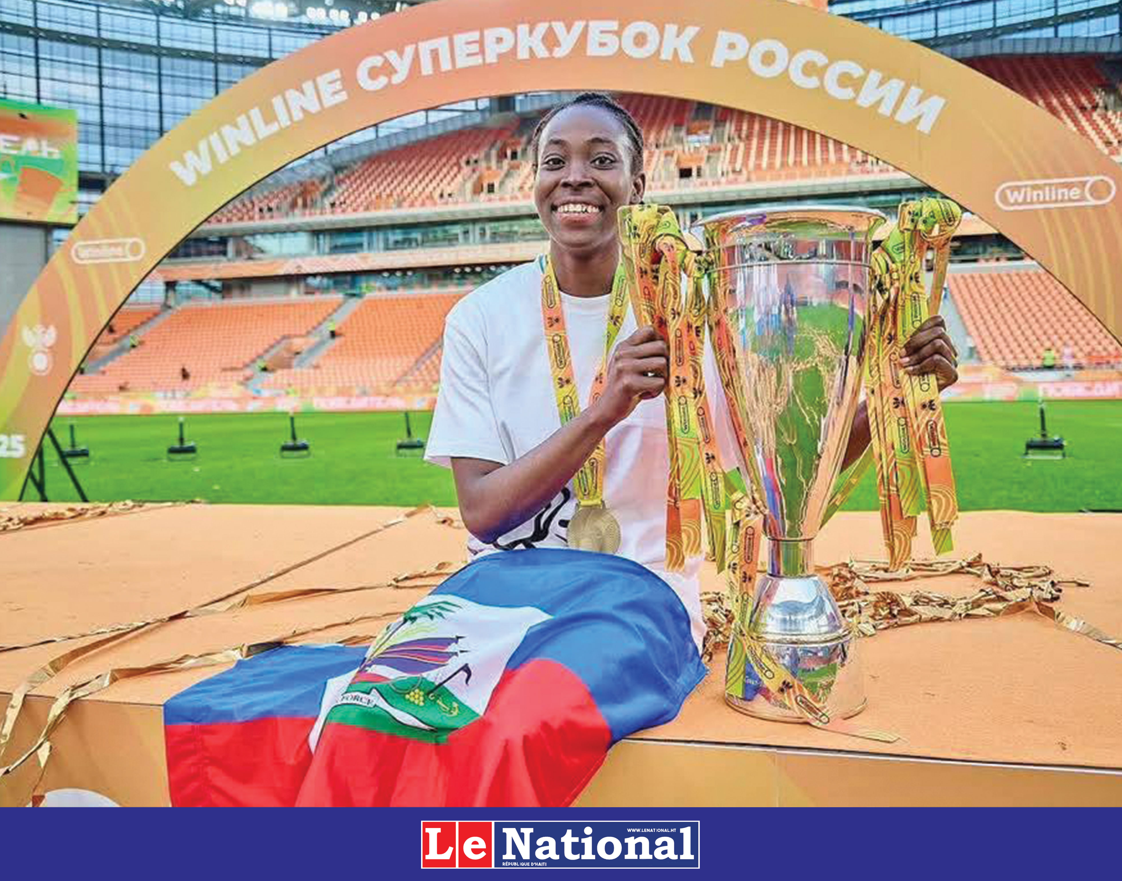L’attaquante haïtienne Shwendesky Joseph remporte la Supercoupe de Russie !