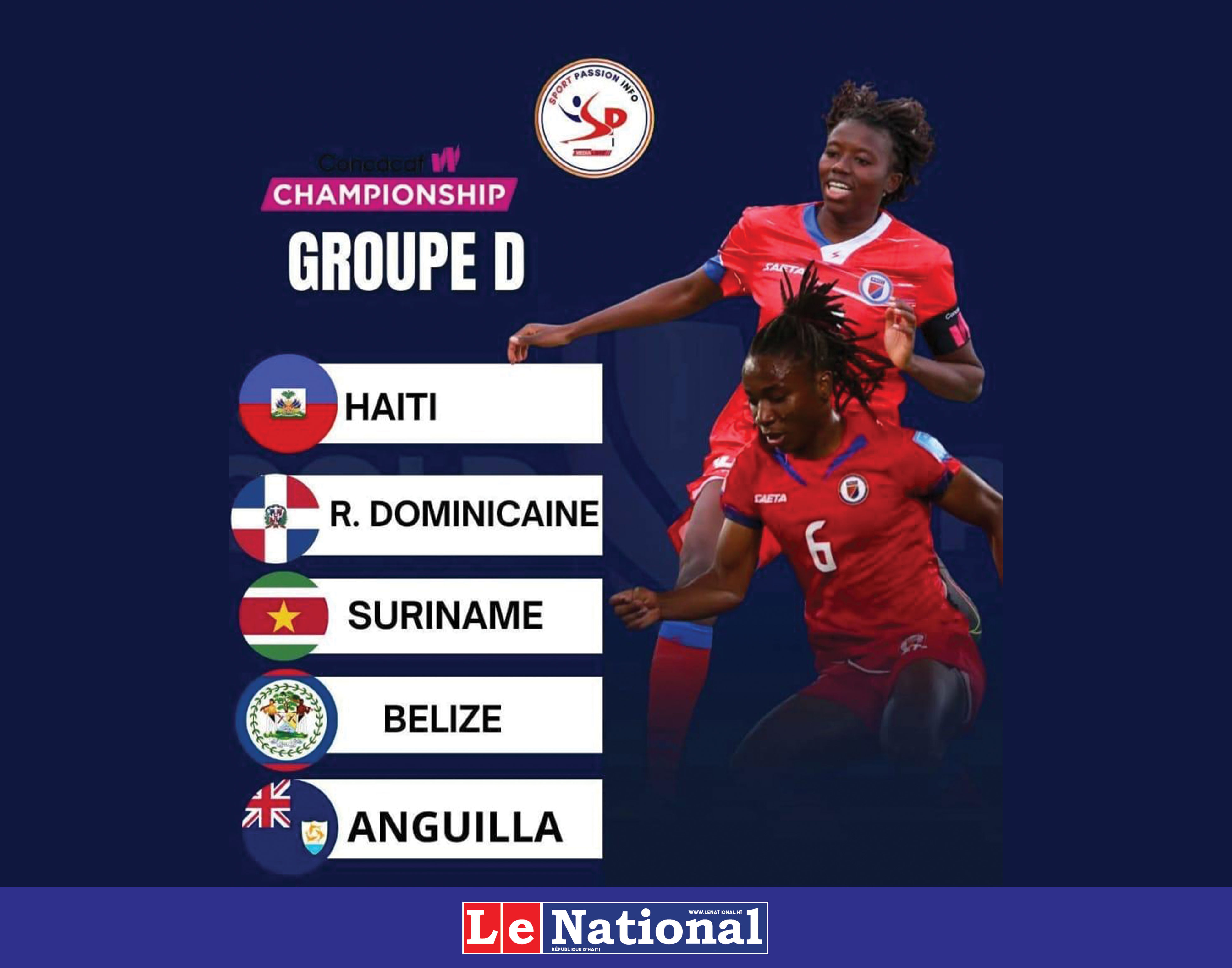 Haïti connaît désormais ses adversaires !