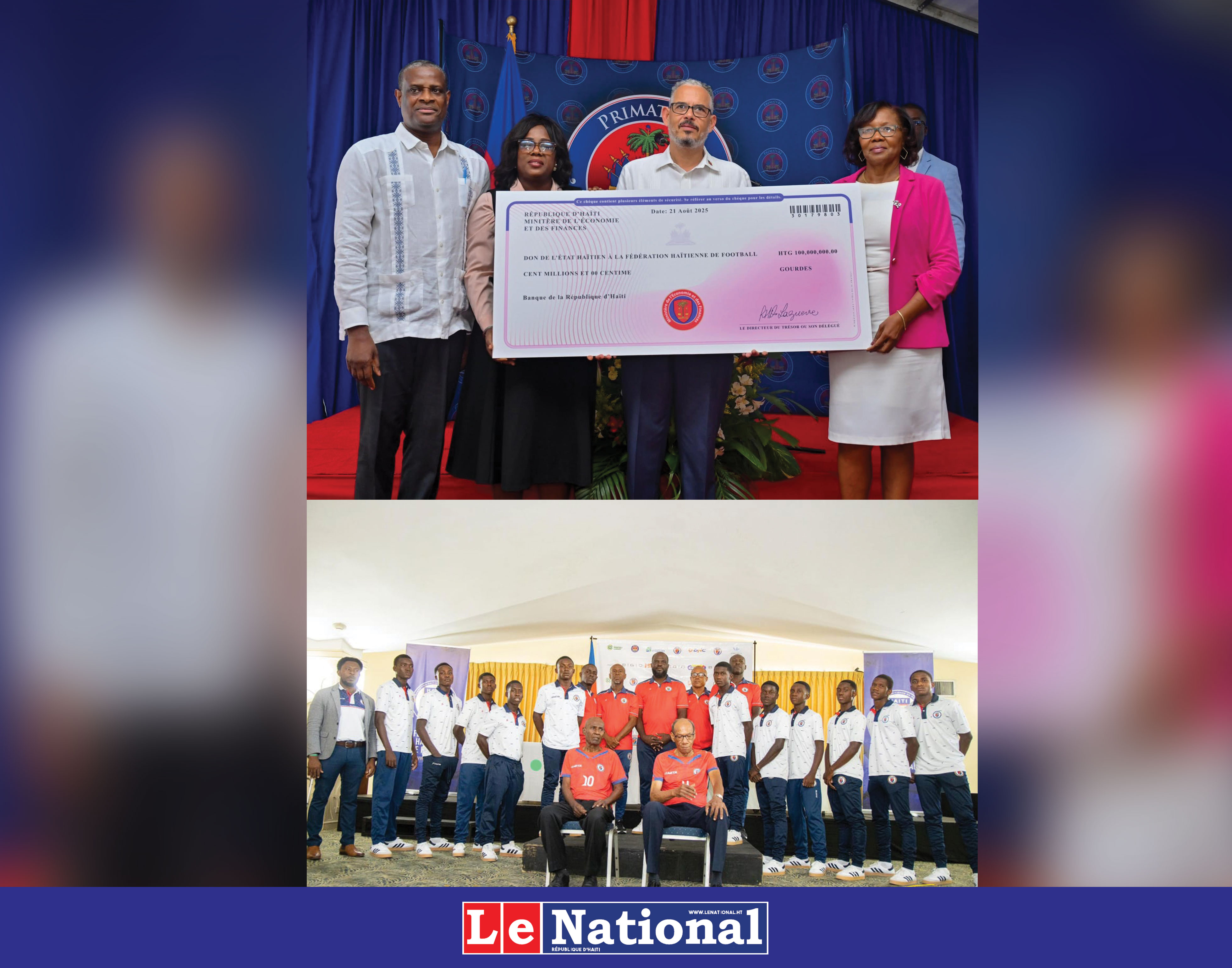 Le gouvernement haïtien soutient le football et les anciennes gloires mobilisent les jeunes Grenadiers !