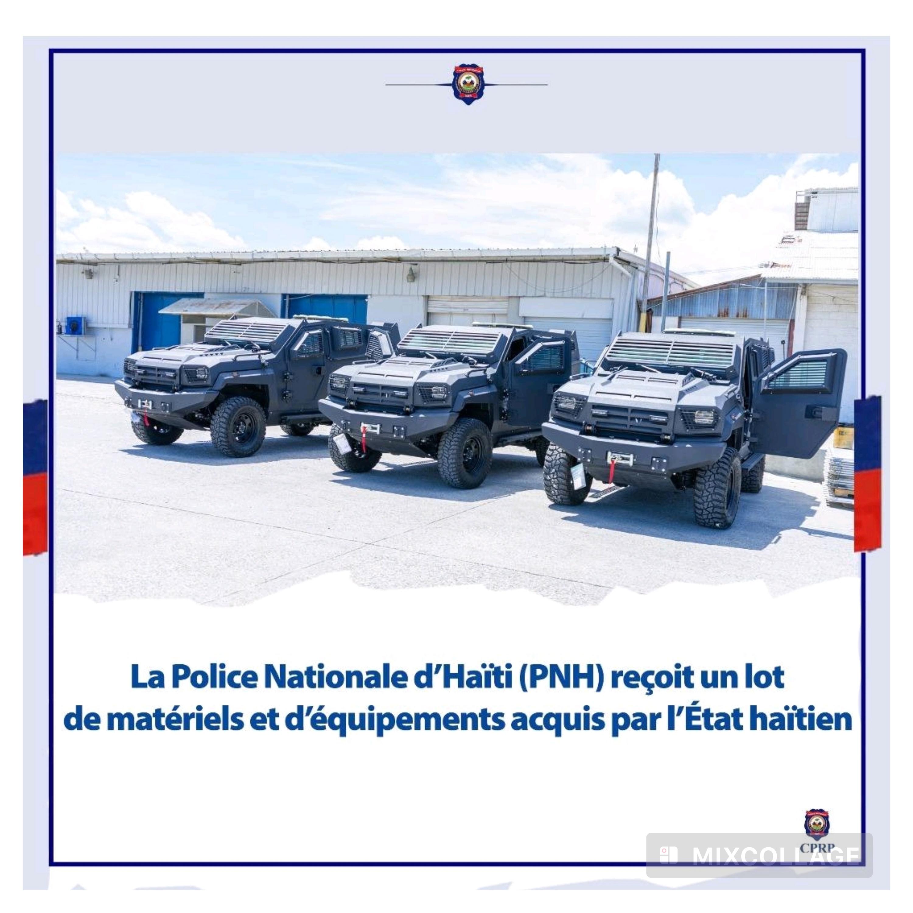La PNH renforce ses moyens avec de nouveaux blindés et équipements