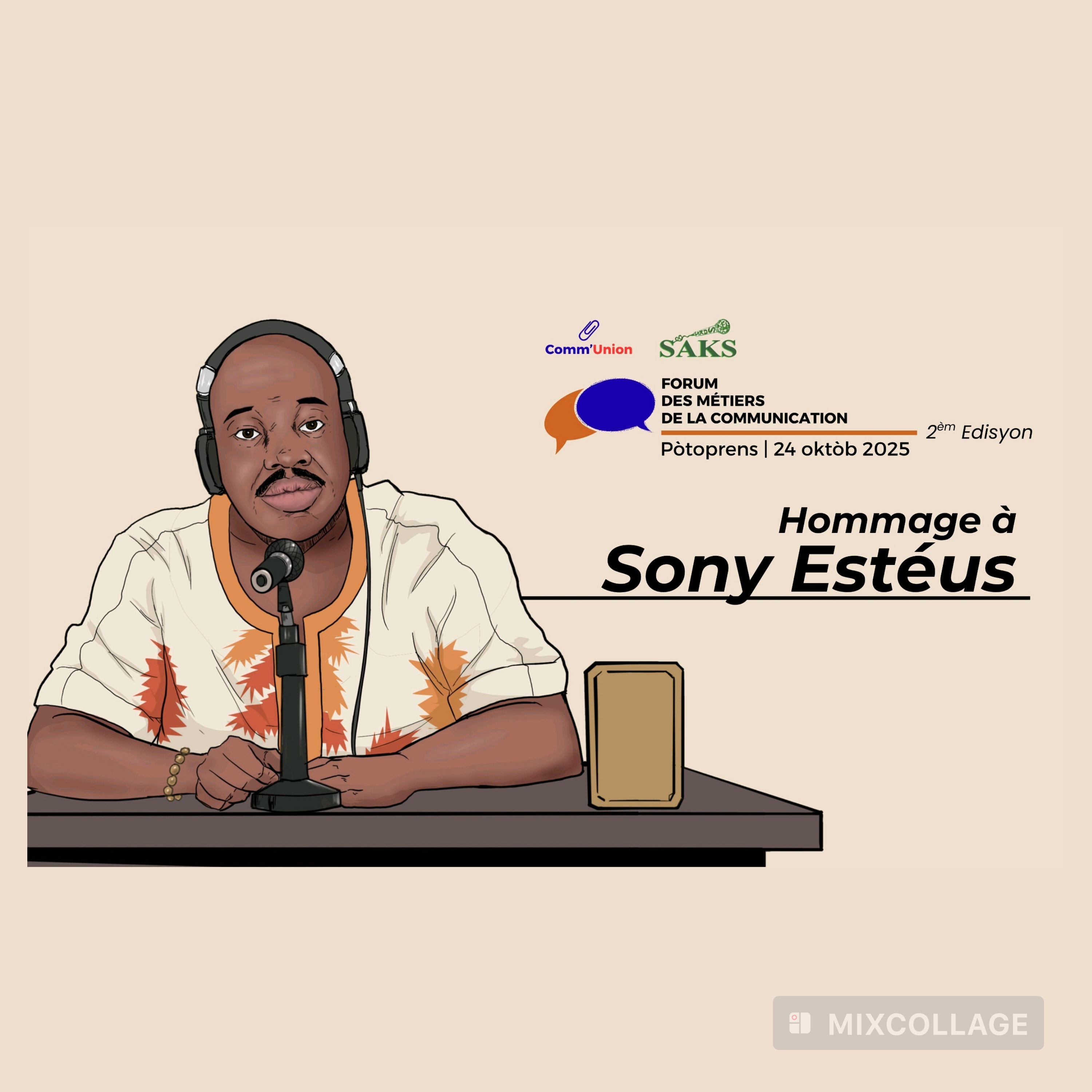 2e édition du Forum des métiers de la Communication : Comm'Union rend hommage à Sony Estéus