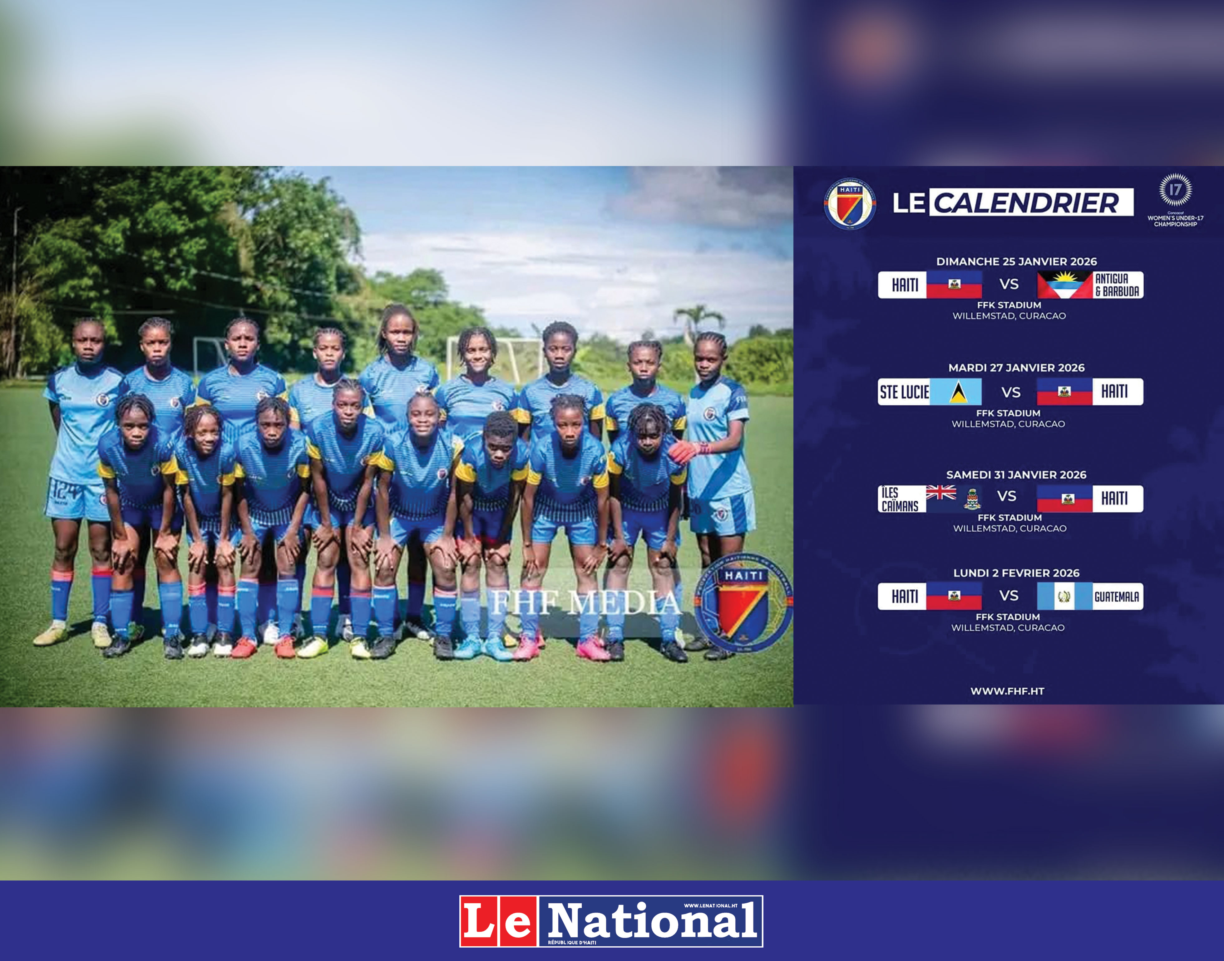 Les Grenadières U17 débuteront leurs qualifications en janvier 2026 !