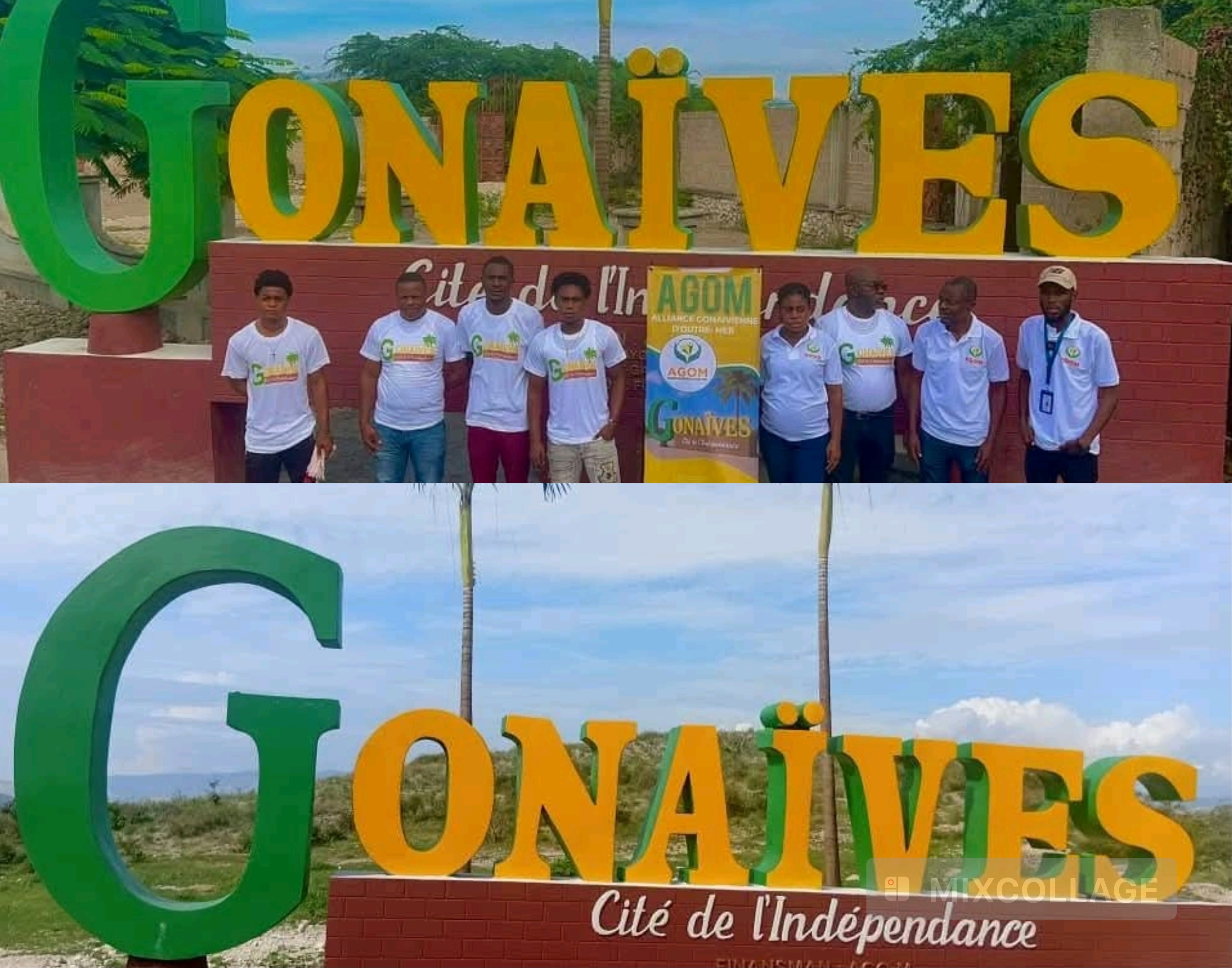 Inauguration de deux monuments géants de bienvenue aux Gonaïves, un an après le lancement du projet de signalisation nationale initié par la Fondation Lorquet