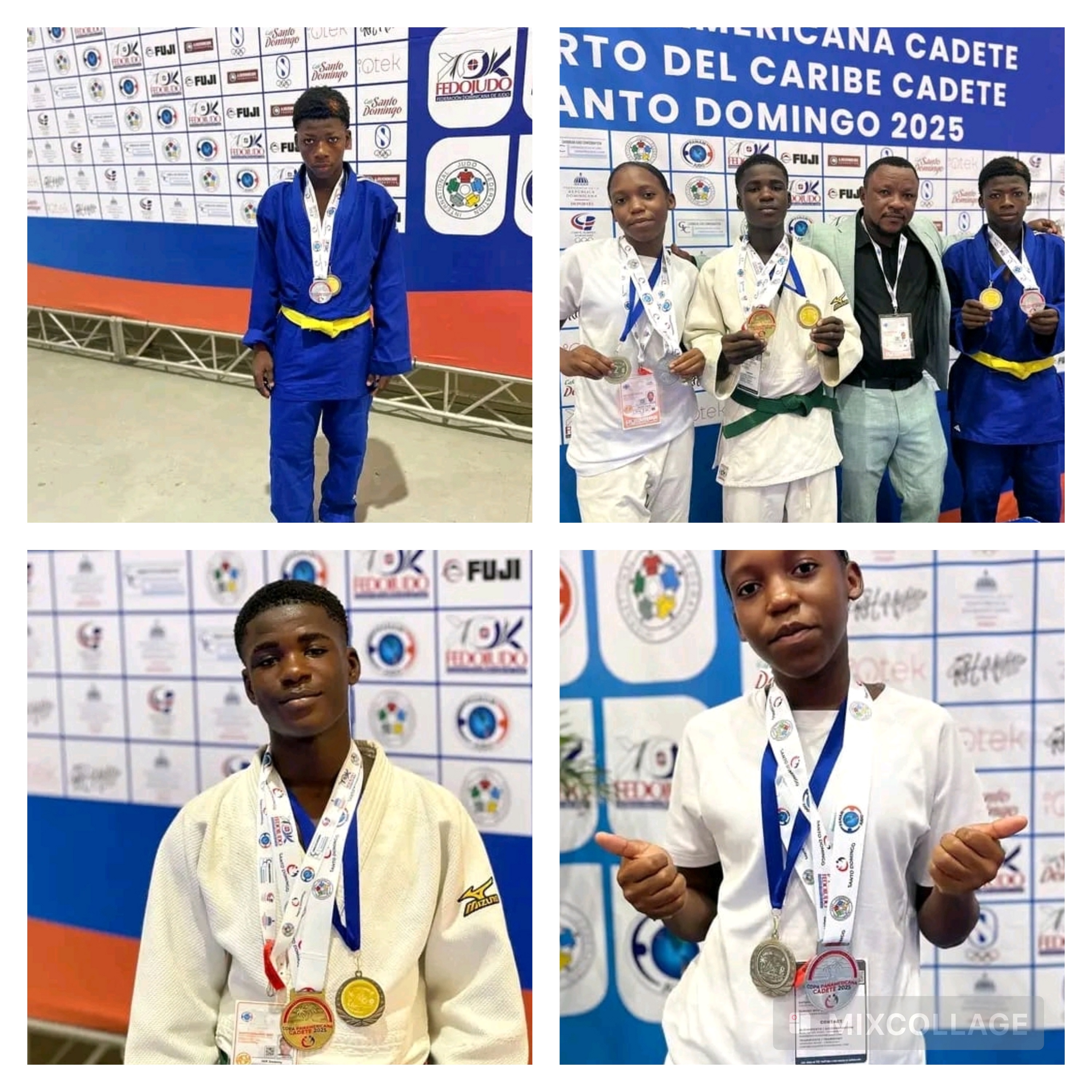 Les jeunes judokas haïtiens brillent en République dominicaine : sept médailles dont trois en or