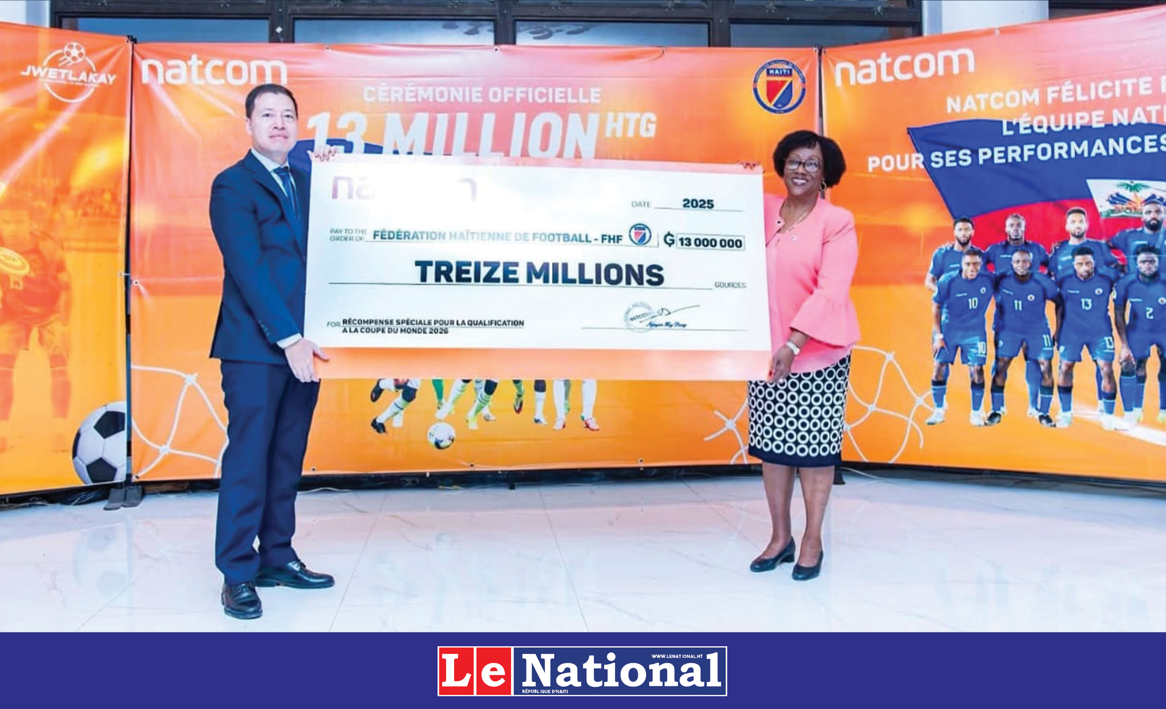 Natcom offre 13 000 000 de gourdes aux Grenadiers !