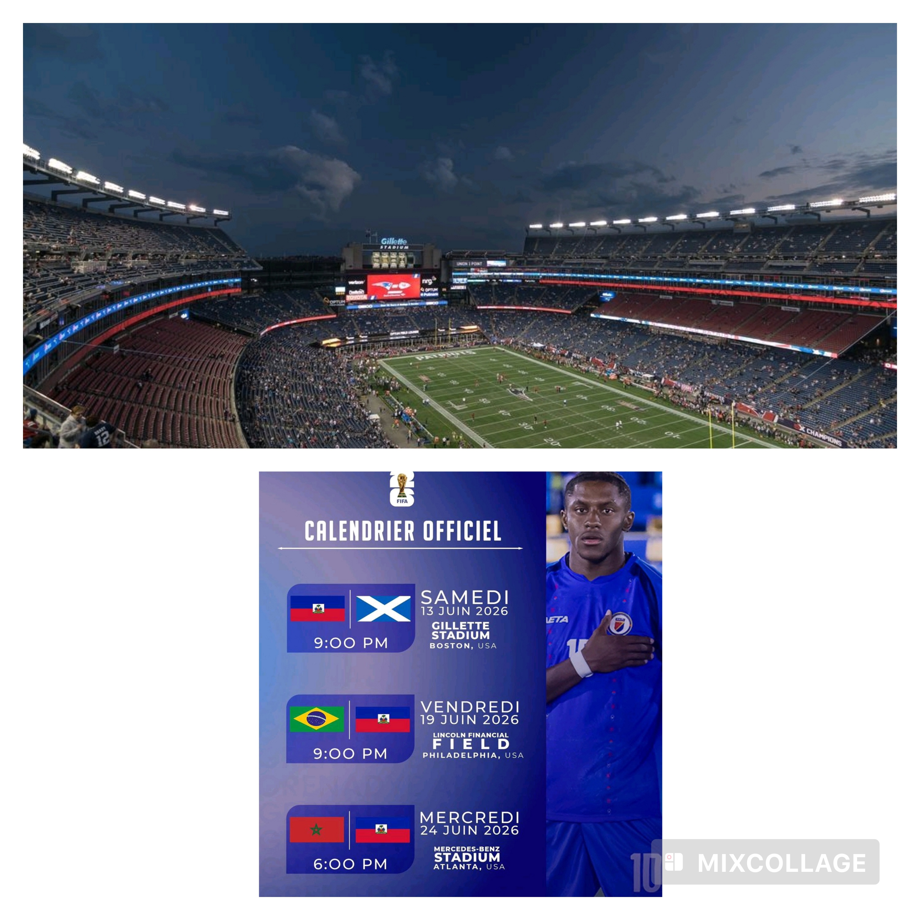 Haïti entamera sa campagne mondiale au Gillette Stadium !
